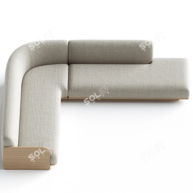 Stylish Jardan Marlo Modular Sofa 3D model image 2