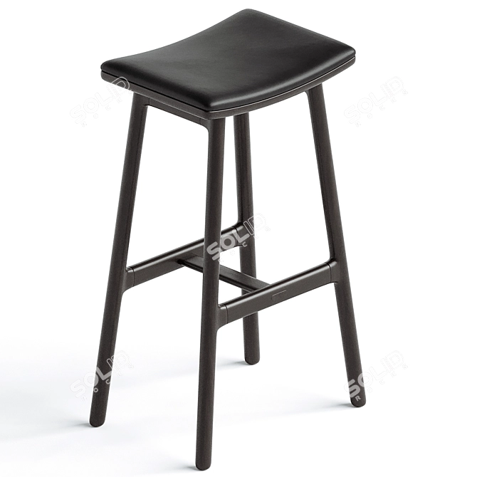 Quirky Counter Stool 3D model image 2
