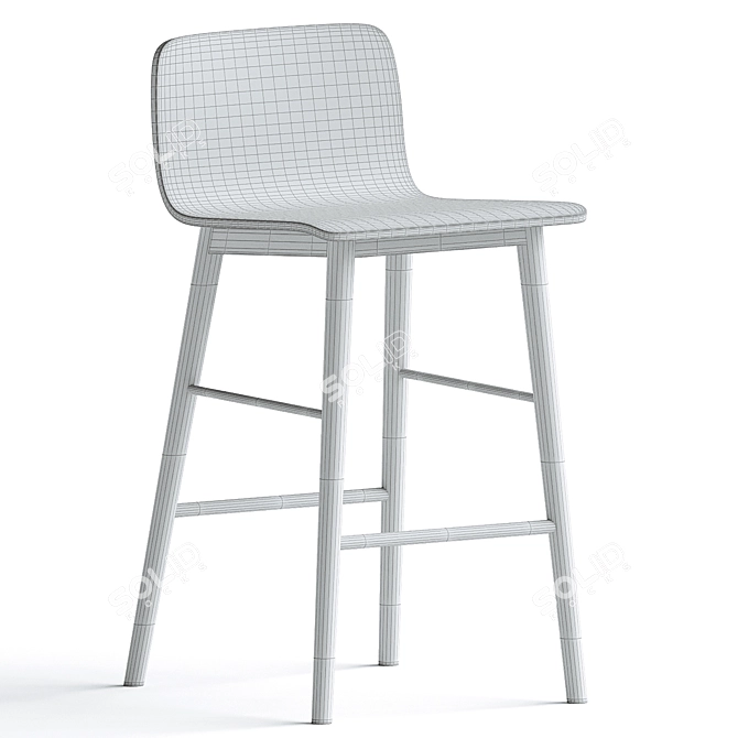 Elegant Tami Counter Stool 3D model image 3