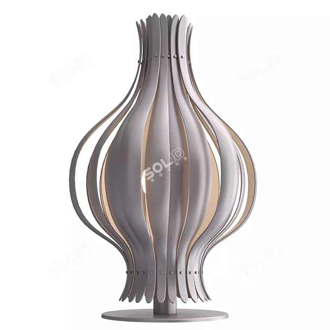 Designer Table Lamp Onion 3D model image 1