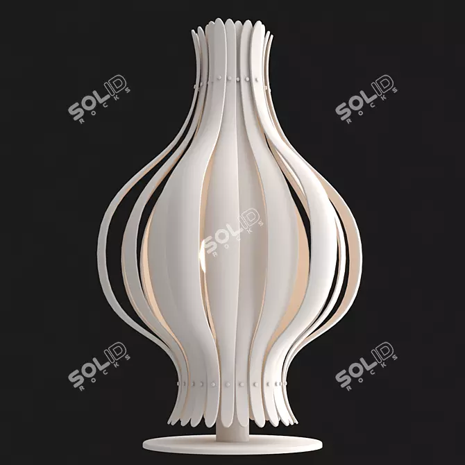 Designer Table Lamp Onion 3D model image 2