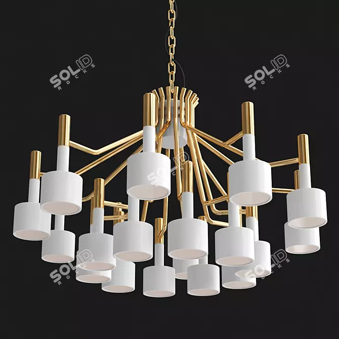 Ella 20 Chandelier, 120cm Diameter 3D model image 2