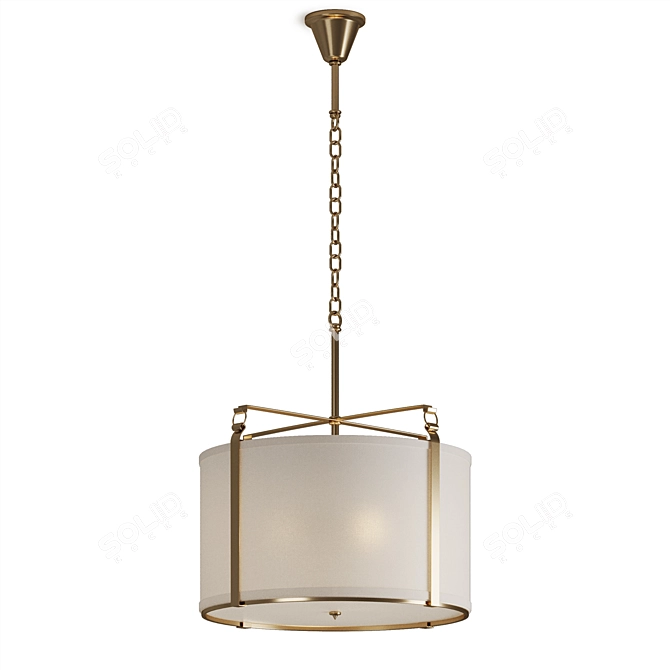 Sleek Modern Chandelier Design 3D model image 2