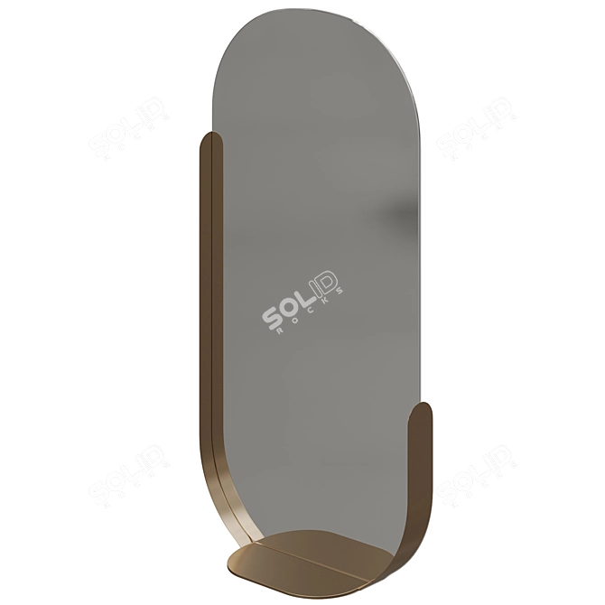 Modern Minimalist Wonderland Mirror, 60cm 3D model image 2