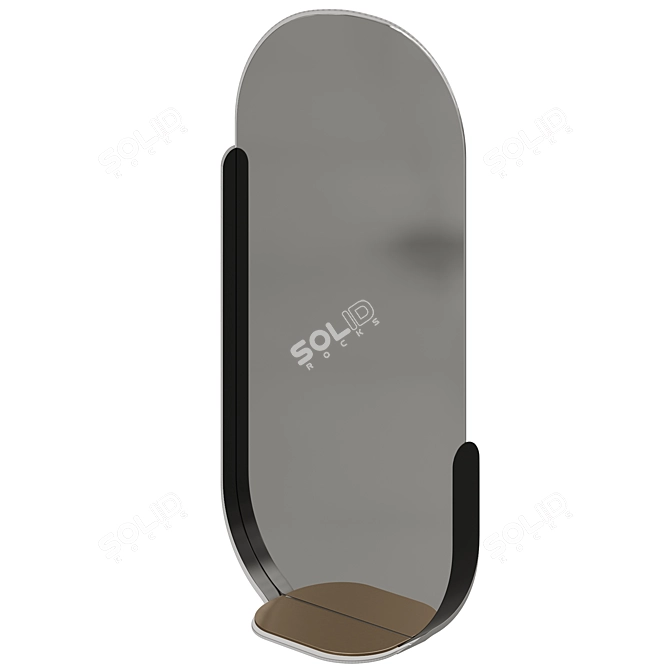 Modern Minimalist Wonderland Mirror, 60cm 3D model image 3