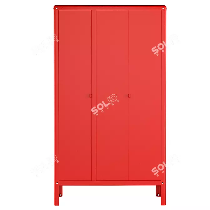 Outdoor Tool Cabinet & Hanger 3D model image 1