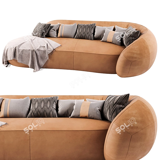 Modern Scandinavian Stigr Sofa 2016 3D model image 2