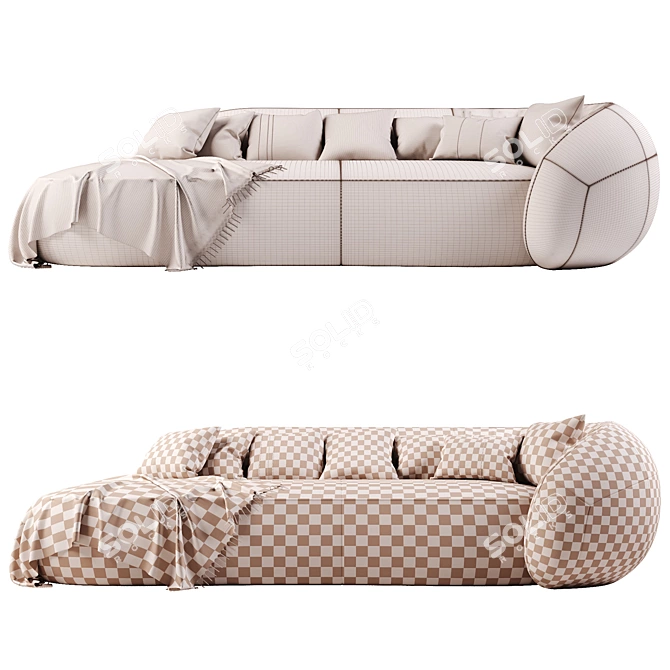 Modern Scandinavian Stigr Sofa 2016 3D model image 4