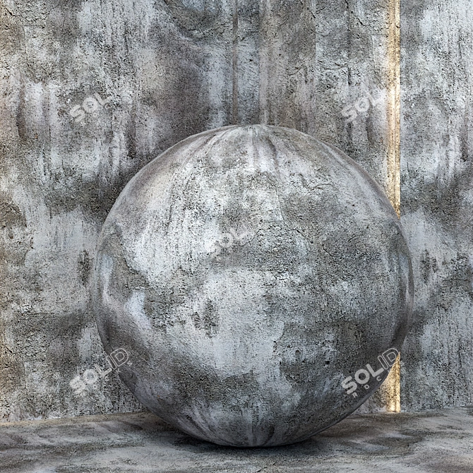 4k Seamless Concrete Texture Set 3D model image 2