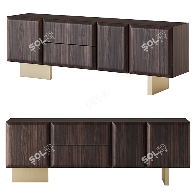  Modern Elegance Sideboard, Italian Design 3D model image 1