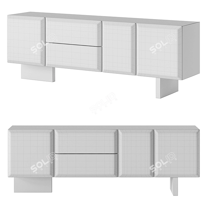  Modern Elegance Sideboard, Italian Design 3D model image 2