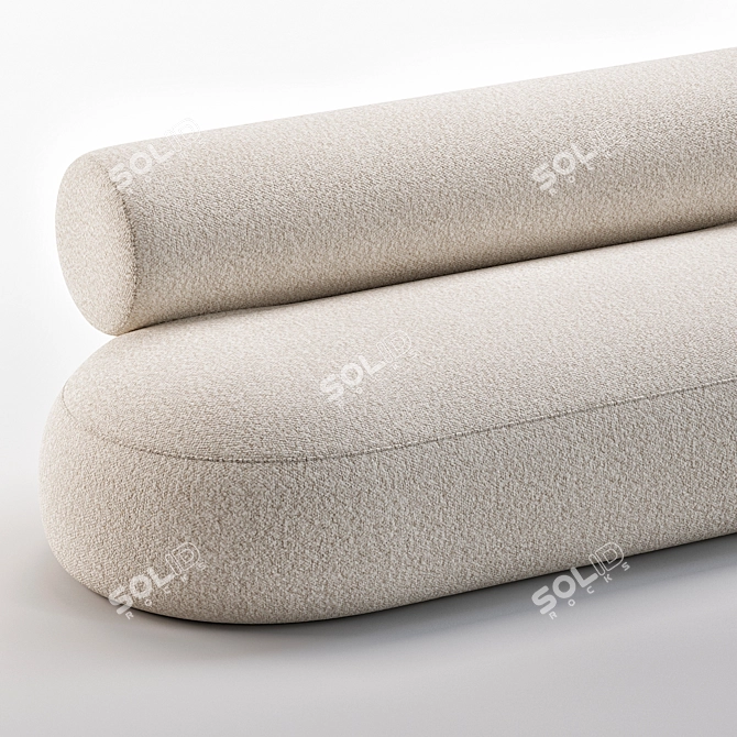 Modern 3D Hippo Sofa Model 3D model image 3