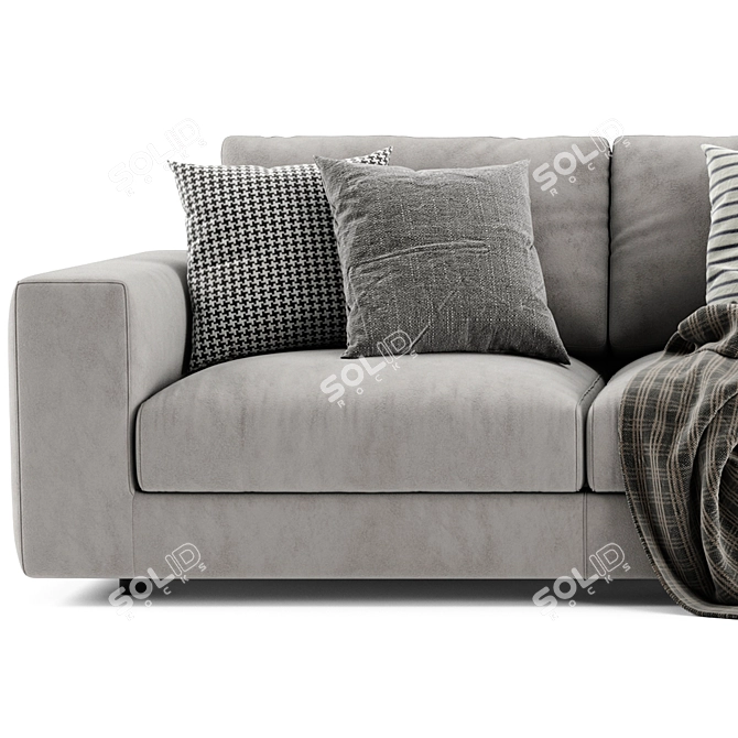 Modern Bonaldo 3-Seater Sofa Set 3D model image 4