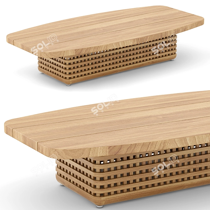 Modern Rh Trelica Coffee Table 3D model image 1