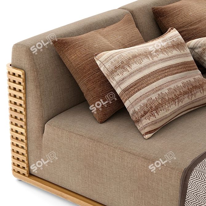 RH Trelica Daybed: Modern Comfort 3D model image 2
