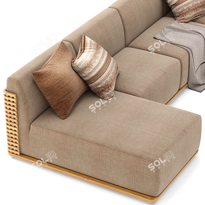  Stylish RH Trelica Modular Sofa 3D model image 2