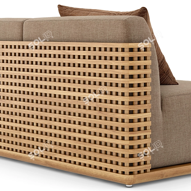 Elegant RH Trelica Sofa 3D model image 3