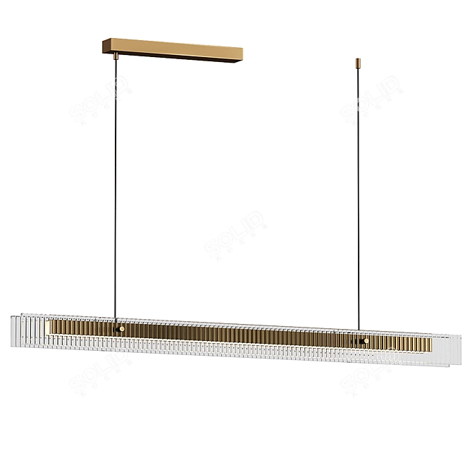 Elegant Vidrio Pendant Lighting 3D model image 1