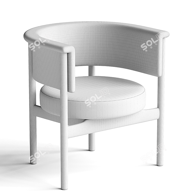 Modern Lounge Chair 3D Model 3D model image 3