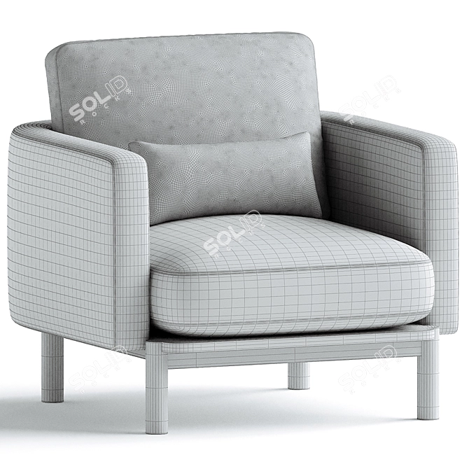Elegant Margot Chair by BD 3D model image 3
