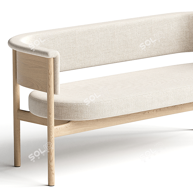 Modern Designer N-CC02 Sofa 3D model image 2