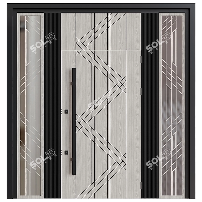 Bastion-S Steel Doors - Model 2017 3D model image 1