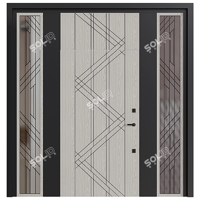 Bastion-S Steel Doors - Model 2017 3D model image 2