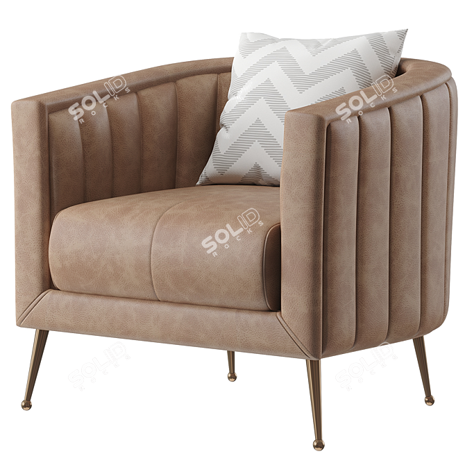 Modern Chaise Lounge Chair 2014 3D model image 1