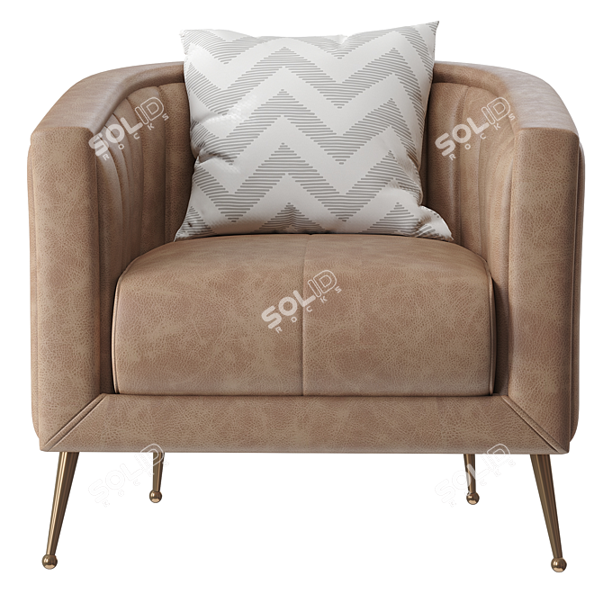 Modern Chaise Lounge Chair 2014 3D model image 2