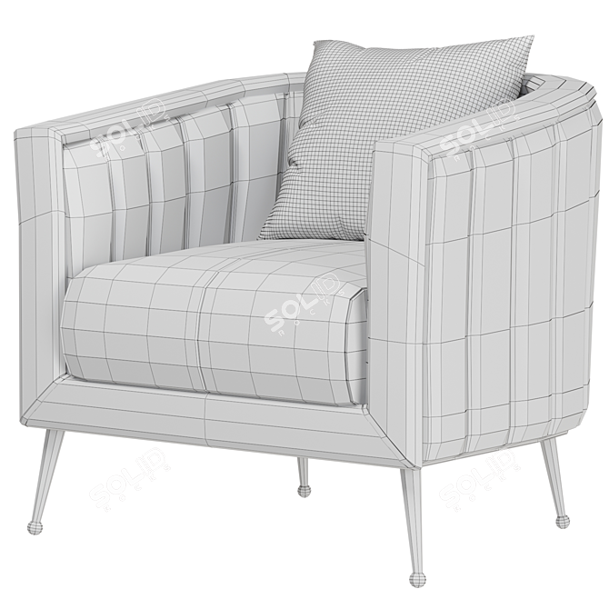 Modern Chaise Lounge Chair 2014 3D model image 4