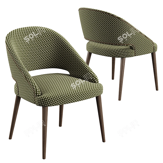 Modern Dining Set Konyshev Rolf Benz 3D model image 2