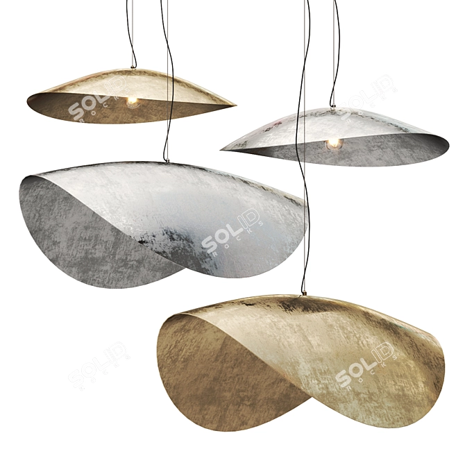 Gervasoni Brass & Silver Set 3D model image 1