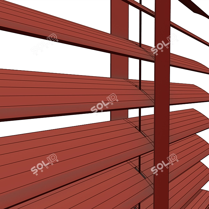 Venetian Blinds: Stylish Window Décor 3D model image 6