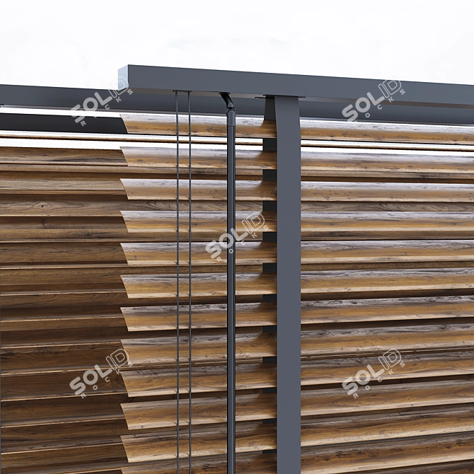 Venetian Blinds: Stylish Window Décor 3D model image 7