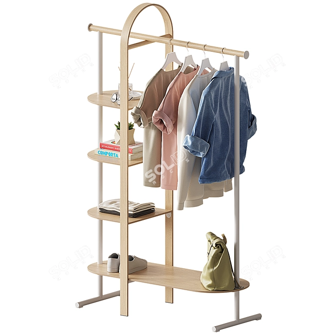 Bellwood Garment Rack - UMBRA 3D model image 3