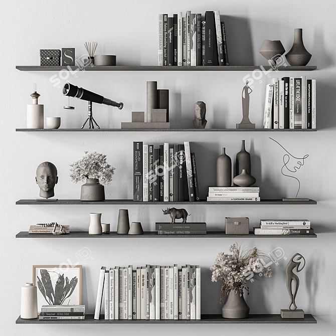 Chic Wall Decor Set 135 3D model image 1