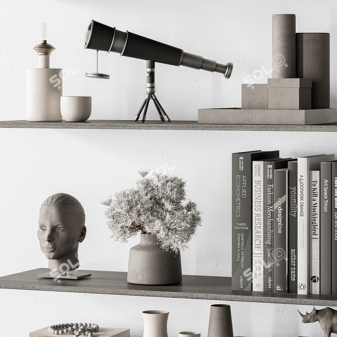 Chic Wall Decor Set 135 3D model image 3