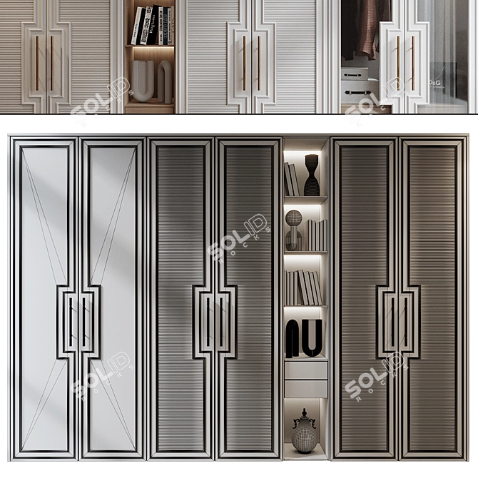 Modern Decor Furniture Set 3D model image 2