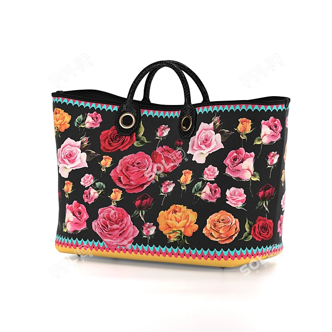 Dolce & Gabbana Capri Shopper 3D model image 2