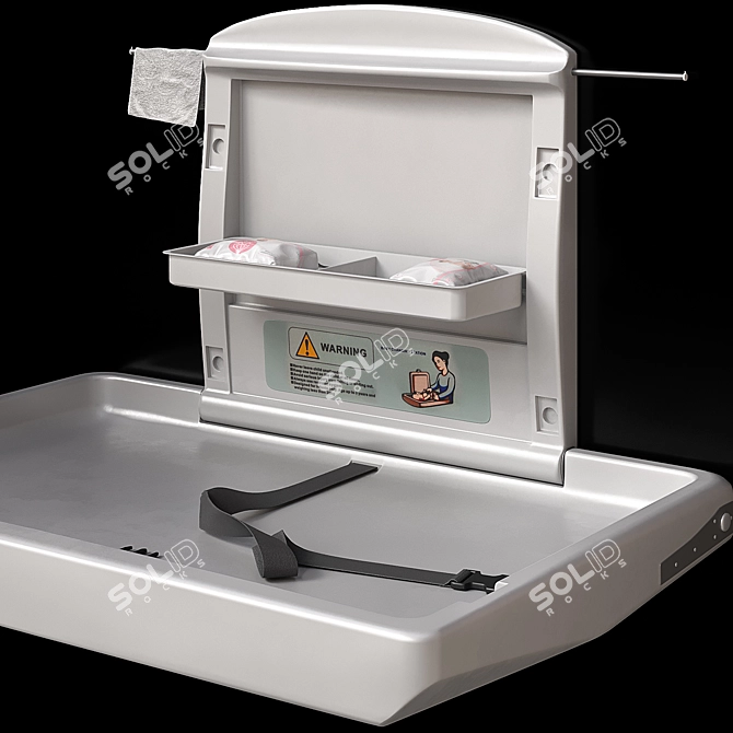 Foldable Baby Changing Station 3D model image 4