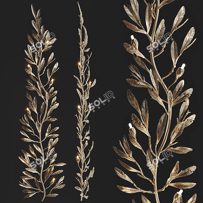 Elegant Olivia M Chandelier 3D model image 1