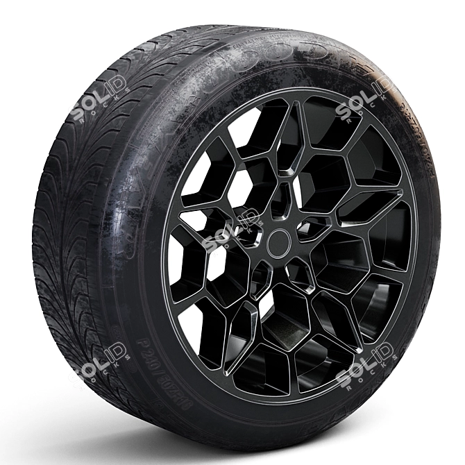 Sleek Forged Wheels 3D Model 3D model image 1