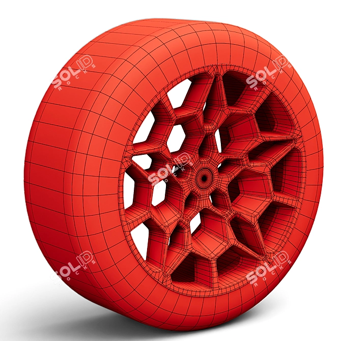 Sleek Forged Wheels 3D Model 3D model image 3