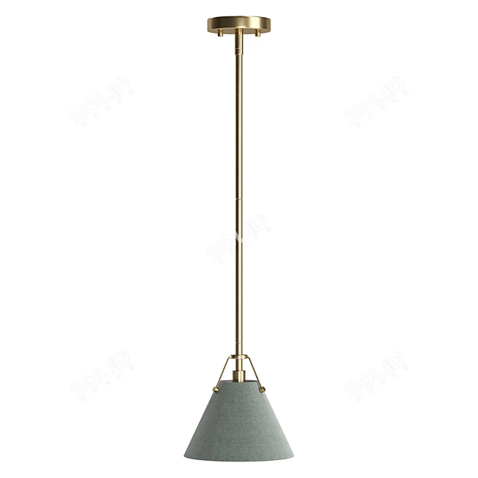 Modern Cone Pendant Light Fixture 3D model image 3