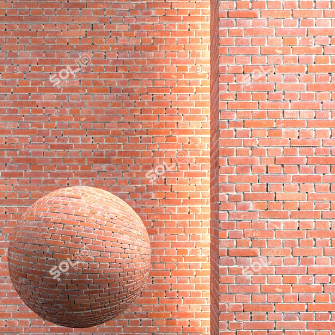 Seamless Brick Texture Pack 3D model image 1