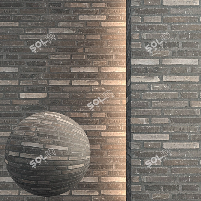 Seamless Brick Texture Pack 3D model image 1