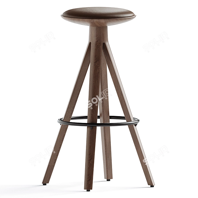 Modern Chic Kalota Bar Chair 3D model image 1