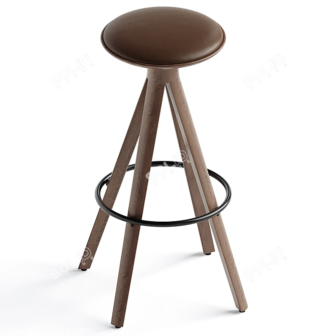 Modern Chic Kalota Bar Chair 3D model image 2