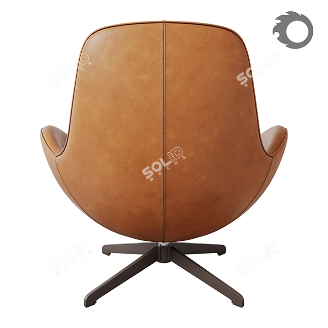 Elegant Salamanka Chair MeshSmooth Texture 3D model image 2