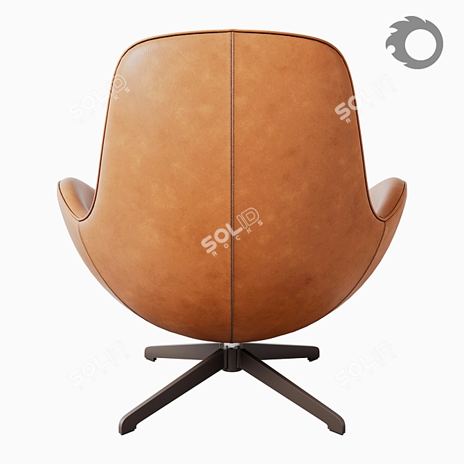 Elegant Salamanka Chair MeshSmooth Texture 3D model image 7